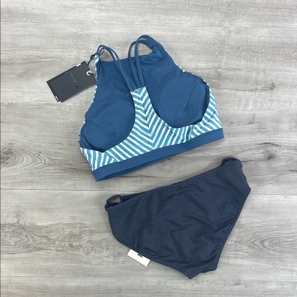 ☀️BILLABONG☀️HURLEY☀️ Q/D HRD HIGH NECK ECM-SOL LOWRIDER BIKINI SET - Picture 5 of 10